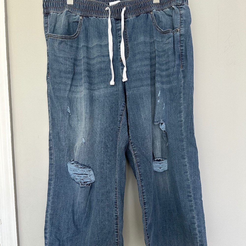 Lane Bryant Cropped Stretch Cropped Denim Jeans Pants